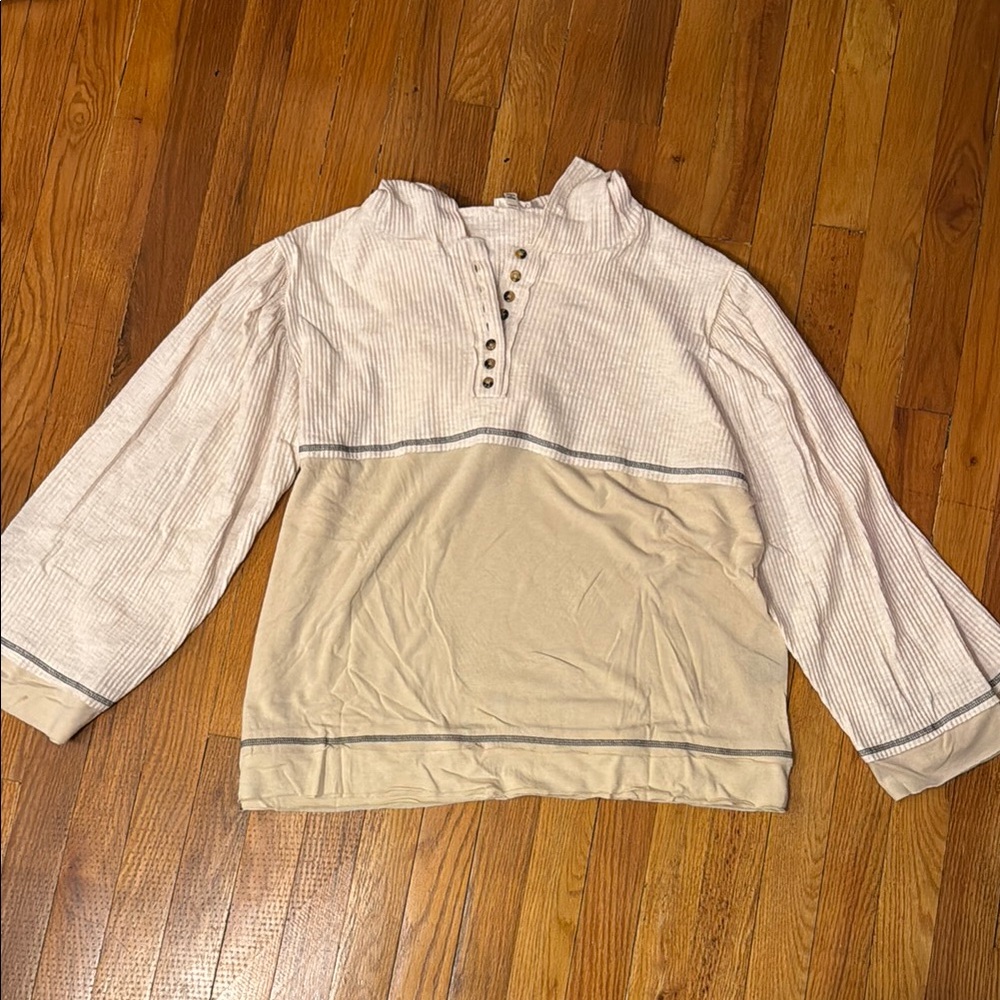 POL lightweight block color hoodie